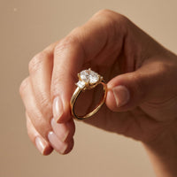 1.70CTW Oval Hartwell Lab Grown Diamond Three Stone Ring For Her