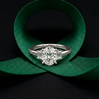 1.70CTW Oval Hartwell Lab Grown Diamond Three Stone Ring For Her
