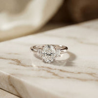 1.70CTW Oval Hartwell Lab Grown Diamond Three Stone Ring For Her