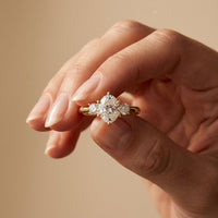 Oval Rosalyn Lab Grown Diamond Three Stone Ring 1.70CTW