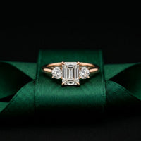 Radiant Cut Lab Grown Diamond Three Stone Ring 1.70CTW