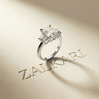 3.40CTW Radiant Cut Lab Grown Diamond Three Stone