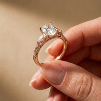 2.50CTW Oval Soleia Lab Grown Diamond Three Stone Ring For Her