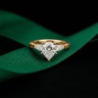 2.50CTW Marea Lab Grown Diamond Three Stone Ring For Her