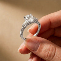 2.50CTW Oval Soleia Lab Grown Diamond Three Stone Ring For Her