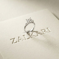 2.50CTW Princess Sorella Lab Grown Diamond Three Stone Ring