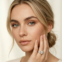 1.45CTW Oval Cut Floral Vine Lab Grown Diamond Engagement Ring For Women Rose Gold