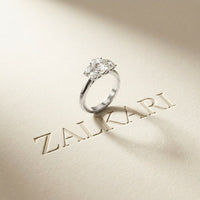 1.80CTW Oval Cut Three Stone Lab Grown Diamond Engagement Ring For Women White