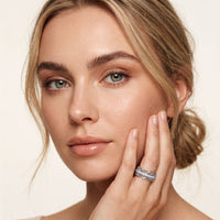 0.30CTW Round Cut Vintage Scrollwork Lab Grown Band For Women White