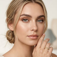 0.40CTW Round Cut Art Deco Inspired Lab Grown Band For Women Gold