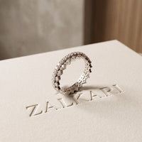 0.70CTW Round Cut Minimalist Luxury Lab Grown Band For Women White