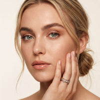 0.45CTW Round Cut Sculptural Lab Grown Band For Women Rose Gold