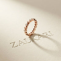 0.30CTW Round Cut Hexagonal Geometric Lab Grown Band For Women Rose Gold
