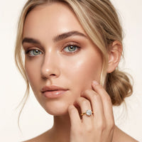 1CTW Round Cut Lab Grown Diamond Solitaire Ring for Women Gold