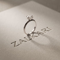 1CTW Round Cut Lab Grown Diamond Solitaire Ring for Women White
