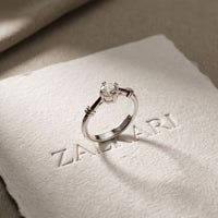 0.35CTW Round Cut Lab Grown Diamond Solitaire Ring for Women white