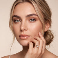 0.40CTW Round Cut Lab Grown Diamond Twist Solitaire Ring for Women Rose Gold
