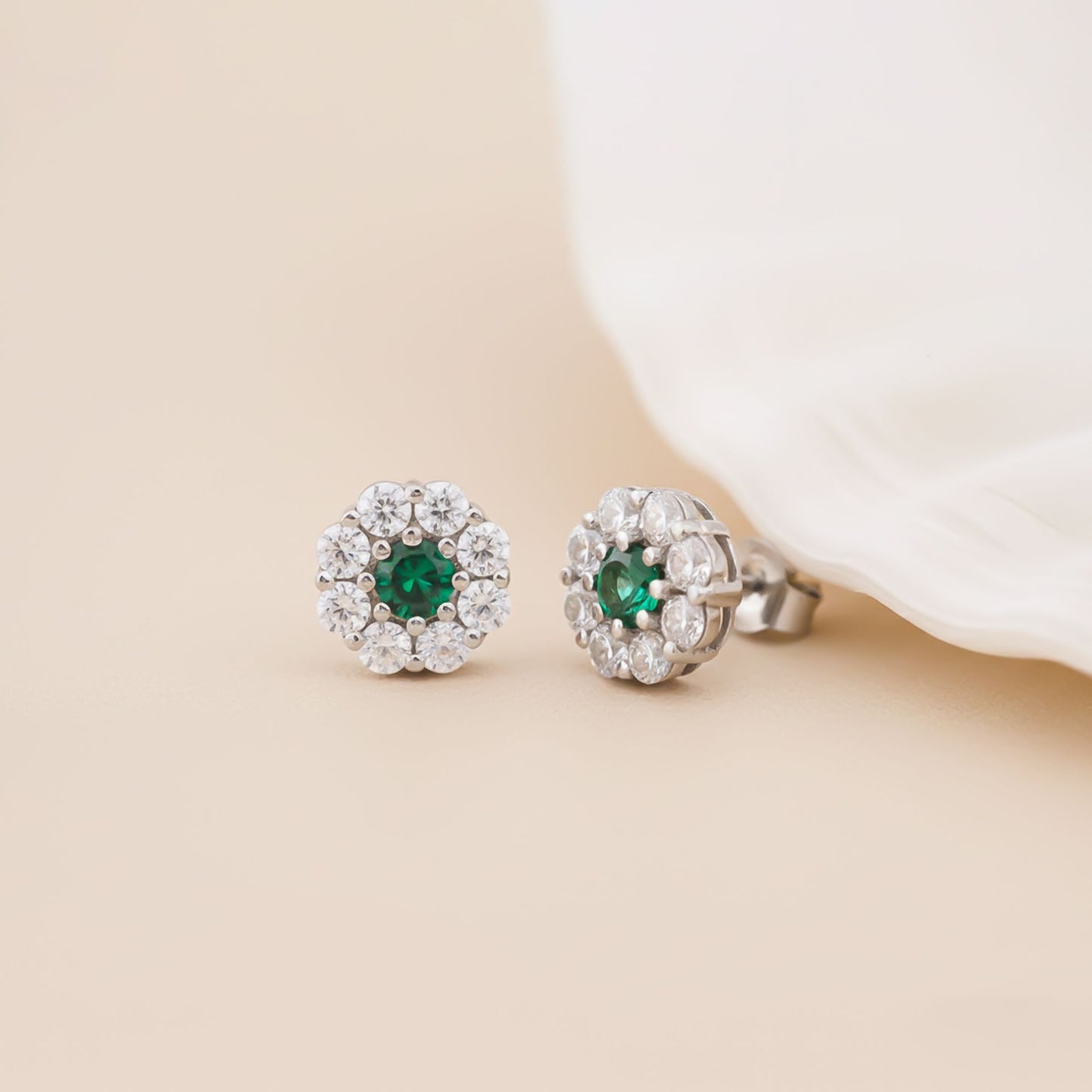 925 Sterling Silver Blooming Studs Earring Gold Vermeil (2.5 Micron) - alternate view