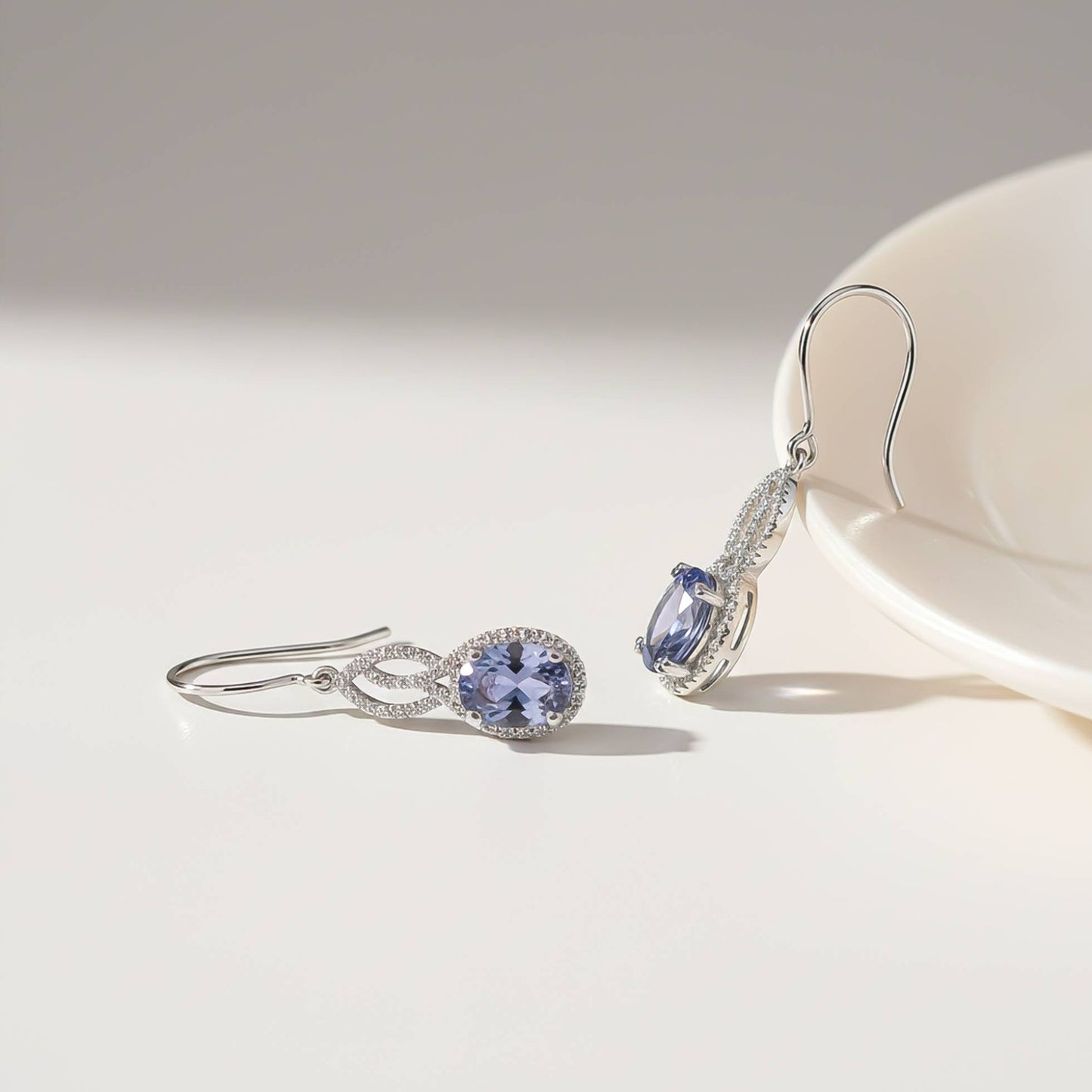 925 Sterling Silver Blue Night Dangle Earrings Gold Vermeil (2.5 Micron) - product view