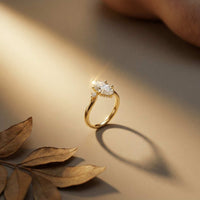 1.95Ct Moissanite Marquise Cut Three Stone Ring