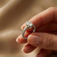 1.38Ct Moissanite Pear Cut Vintage Ring