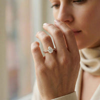 1.38Ct Moissanite Pear Cut Vintage Ring