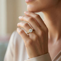 2.21Ct Moissanite Round Cut Vintage Ring