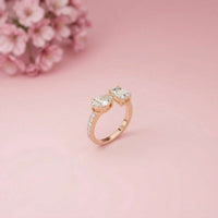 2.1Ct Moissanite Marquise & Emerald Cut Ring