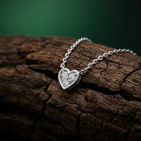 0.36Ct Moissanite Classic Heart Trio Pendant White