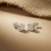2.5Ct Moissanite Classic Solitaire Stud Earrings