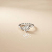 1 Ct Round Moissanite Twist Engagement Ring