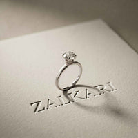 1Ct Round Moissanite Solitaire Engagement Ring White