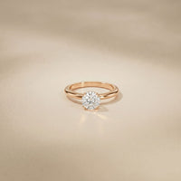 1 Ct Round Moissanite Solitaire Engagement Ring Rose Gold
