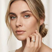 1 Ct Round Moissanite Solitaire Engagement Ring Gold