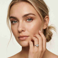 1.00Ct Round Moissanite Classic Solitaire Engagement Ring White