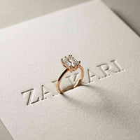 2.5 Ct Emerald Moissanite Floating Solitaire Engagement Ring