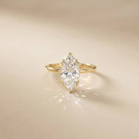 2.06 Ct Marquise Moissanite Pavé Wrap Engagement Ring