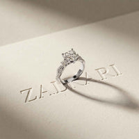 2.78 Ct Heart Moissanite Split Shank Engagement Ring