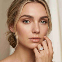 2.78 Ct Princess Moissanite Destiny Knot Engagement Ring