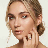 2.01 Ct Radiant Moissanite Dainty Pavé Engagement Ring