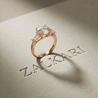 3.66 Ct Round Moissanite Statement Ring for Women