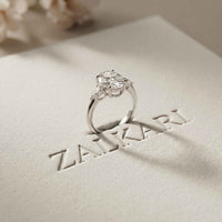 2.93 Ct Oval Moissanite Triple Stone Ring for Women