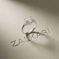 2.40 Ct Heart & Trillion Moissanite Promise Trilogy Ring for Women White