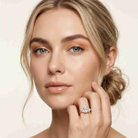 2.3 Ct Princess Cut Moissanite Elegance Ring for Women