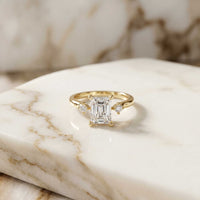 2.16 Ct Radiant Moissanite Halo Classic Solitaire Engagement Ring