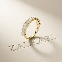0.99 Ct Baguette Cut Moissanite Minimalist Promise Ring