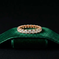 2.73 Ct Round Full Eternity Classic Prong Band Ring