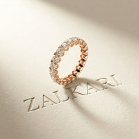 2.73 Ct Round Full Eternity Classic Prong Band Ring
