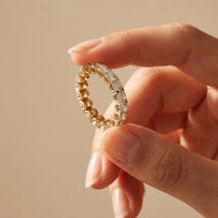 2.73 Ct Round Full Eternity Classic Prong Band Ring