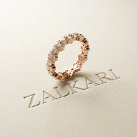 0.11 Ct Round Solitaire Band Promise Ring